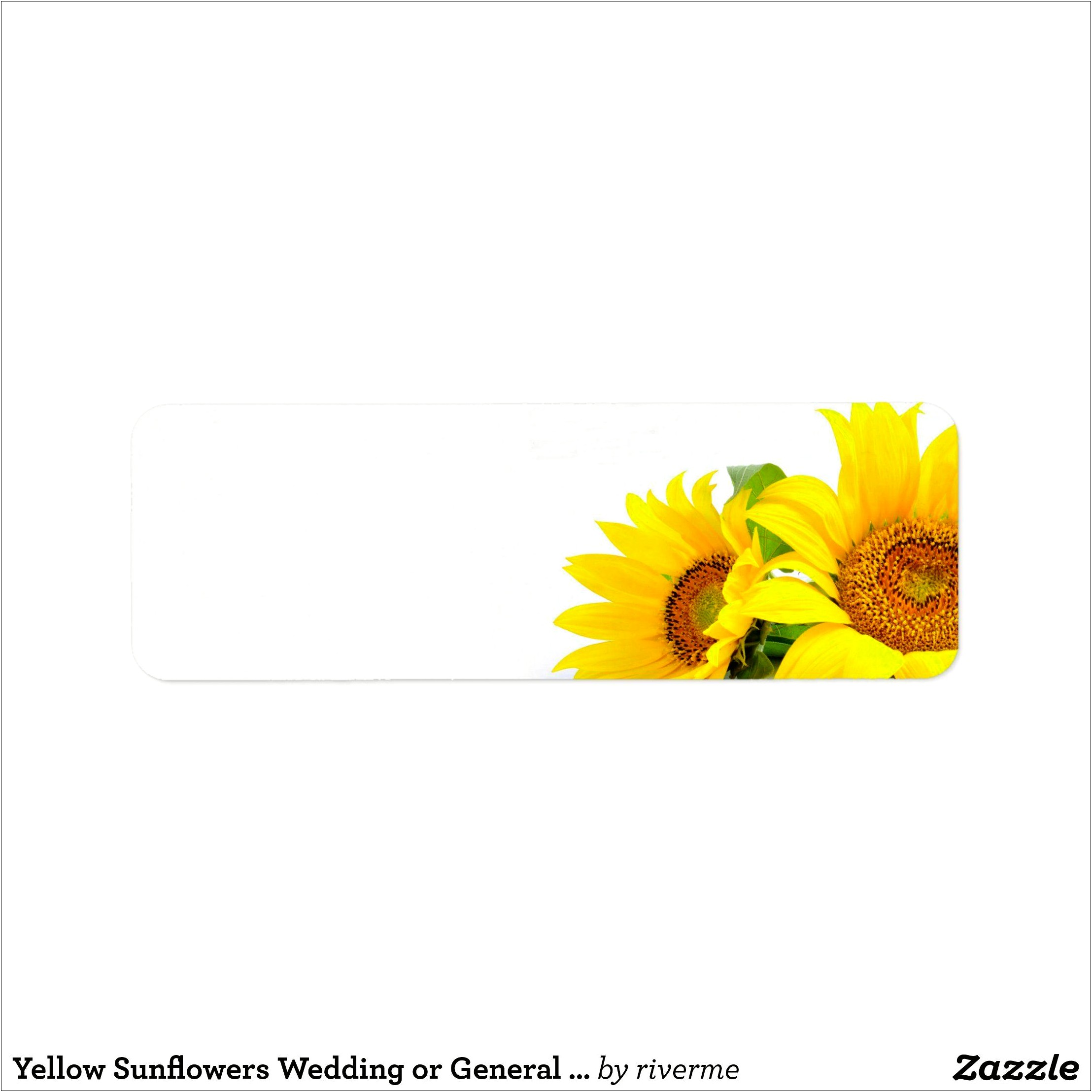 Avery Sunflower Address Labels Template Download