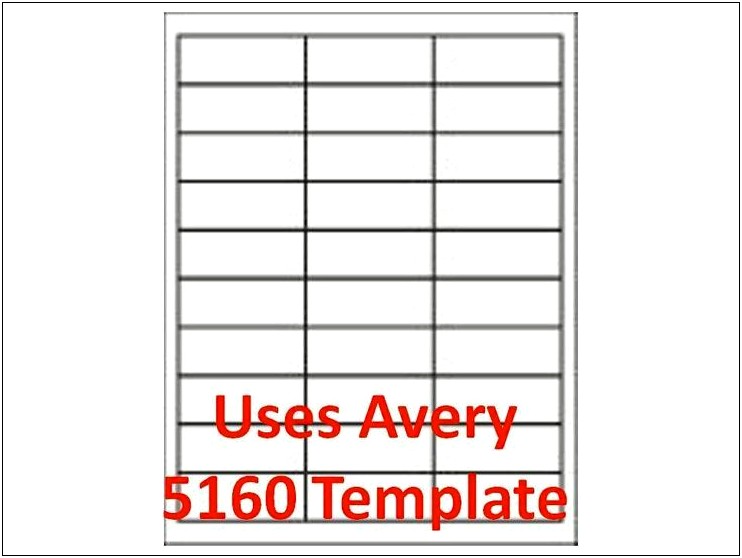 Avery Template 5160 Download Open Office