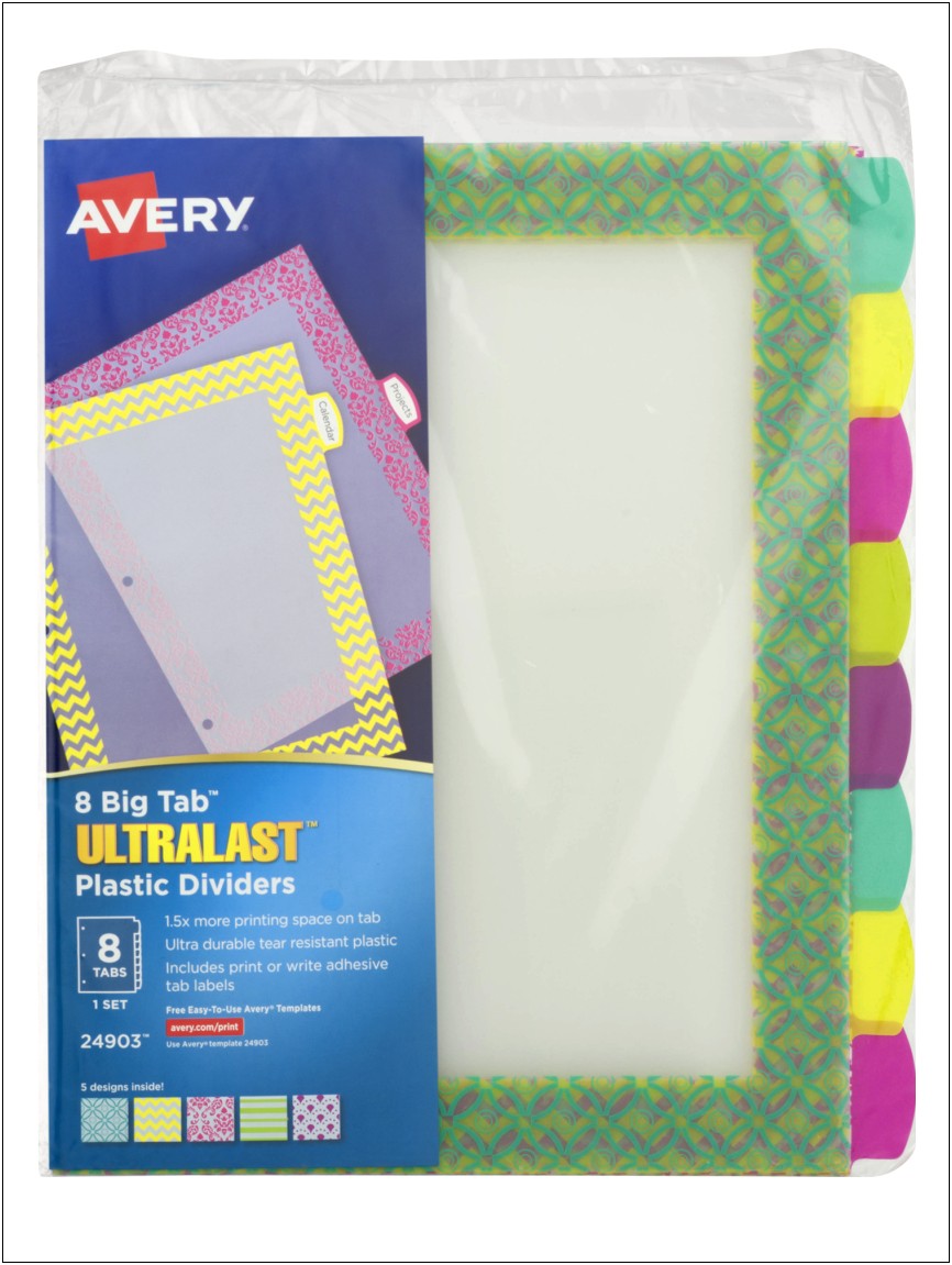 Avery Templates Big Tab Dividers Download