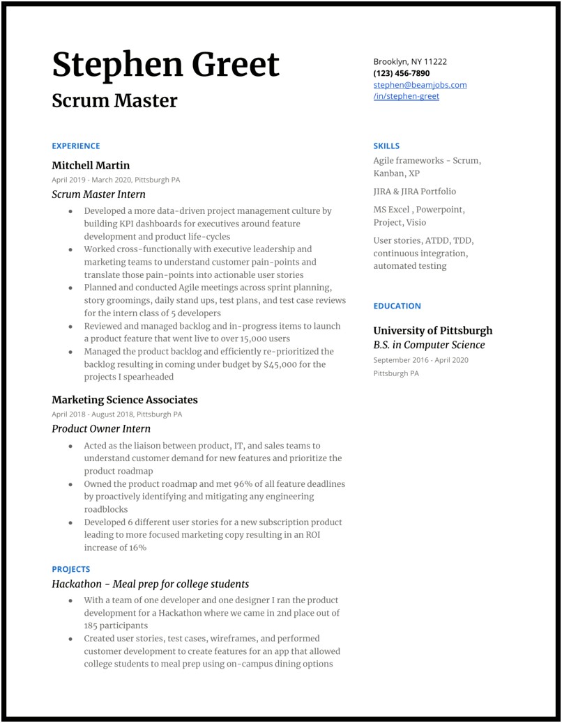 Aws Sample Resume For Freshers In Indeed