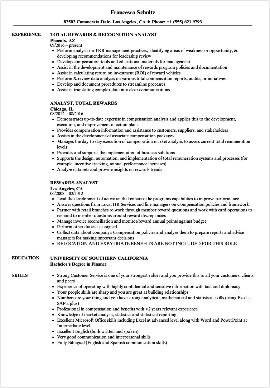 Ba With Swift Experiance Sample Resume
