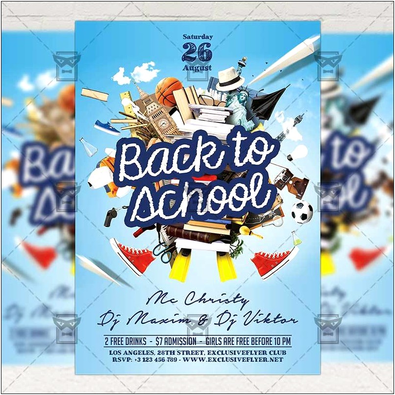Back To School V2 Psd Flyer Template Download