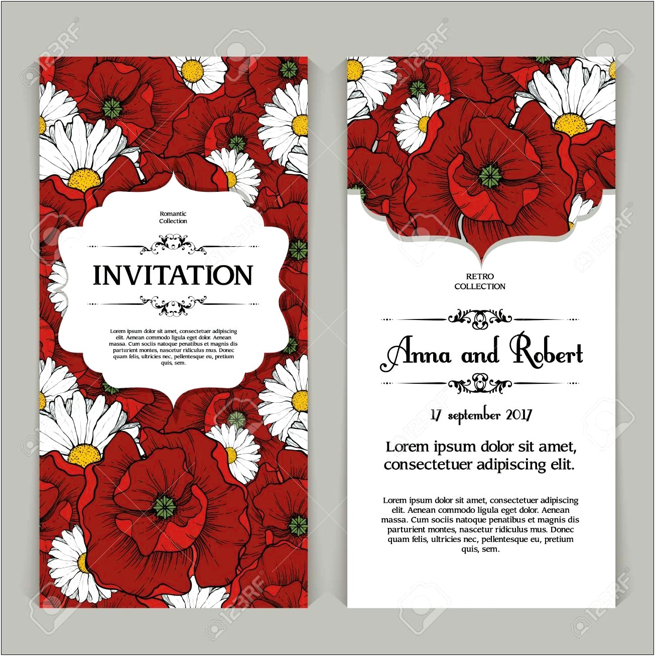 Background Design For Wedding Invitation Red
