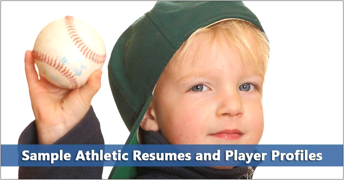 Baseball D1 Resume Sample Colllege Player