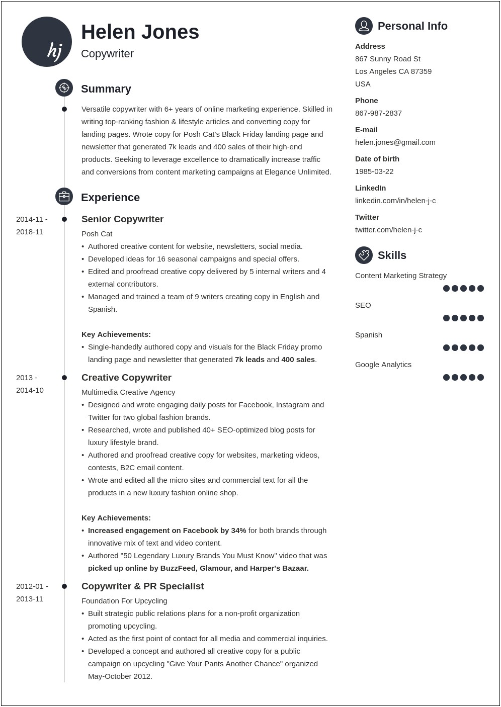 Basic Functions Of Journalist Resume Examples