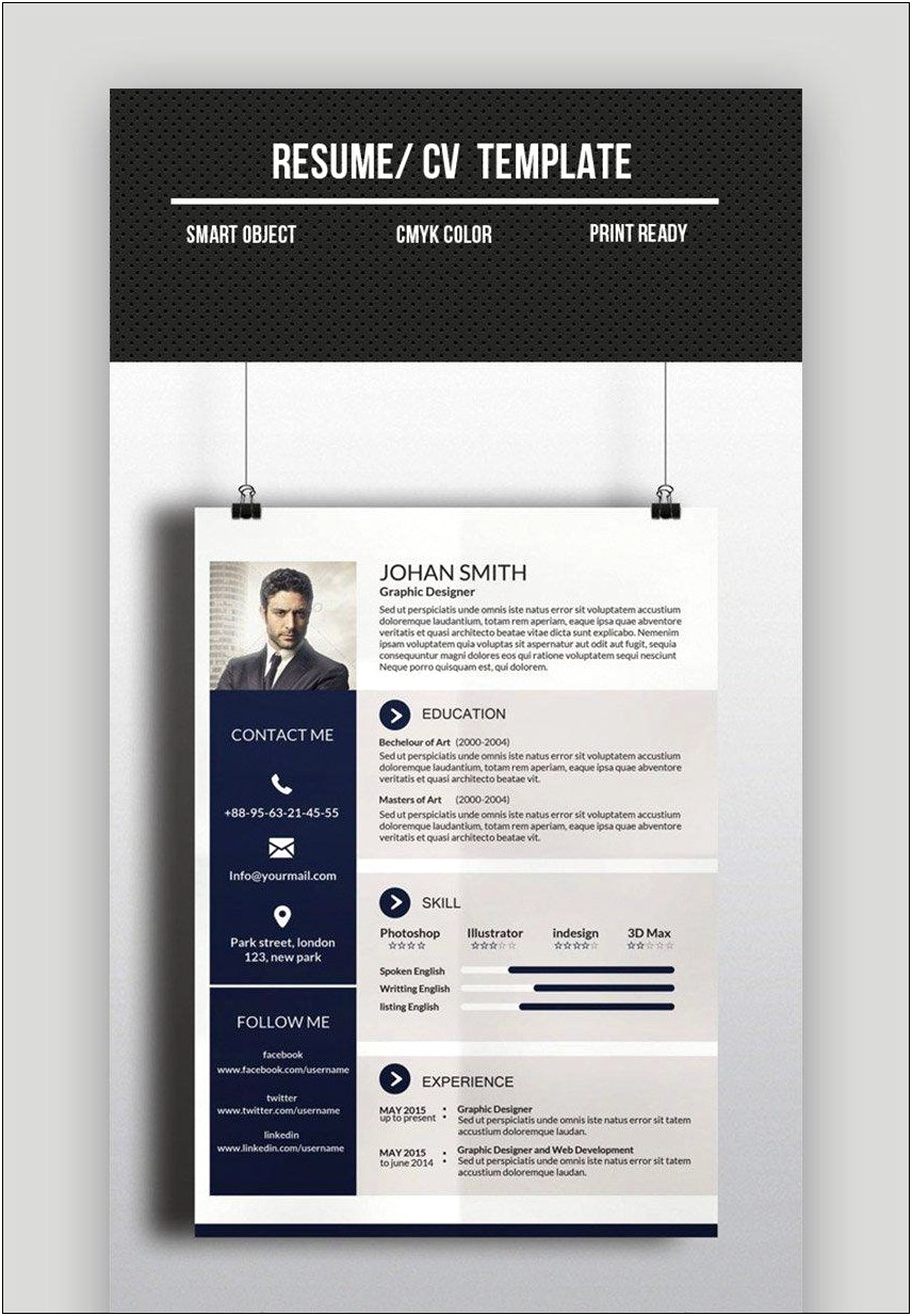 Basic One Page Resume Template Free Download