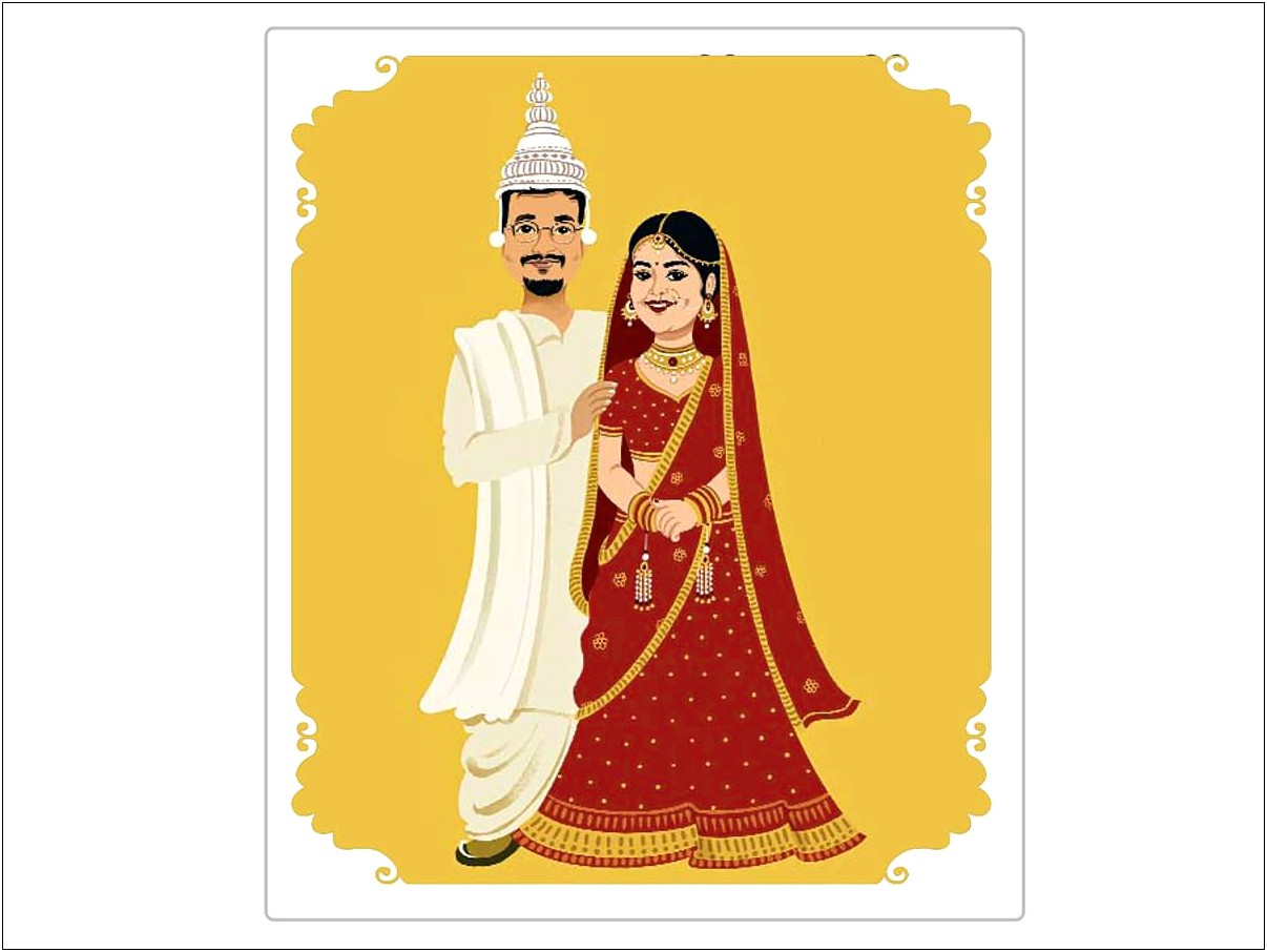 Bengali Digital Wedding Invitation Card Design
