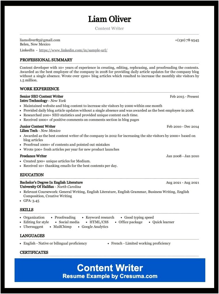Best Basic Job Resume Examples Step By Step