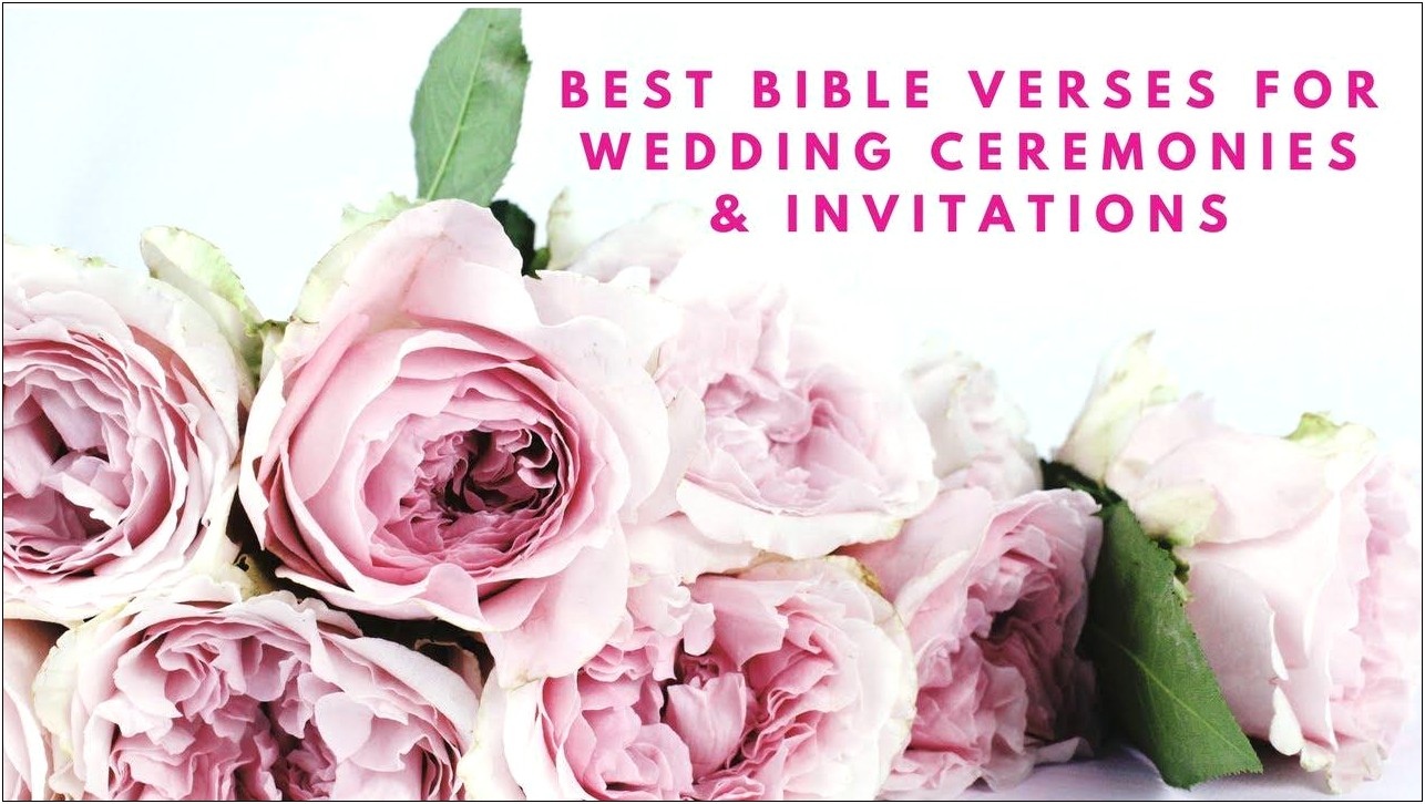 Best Bible Verses Kjv For Wedding Invitations