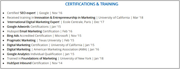 Best Certifications To Have On Your Resume