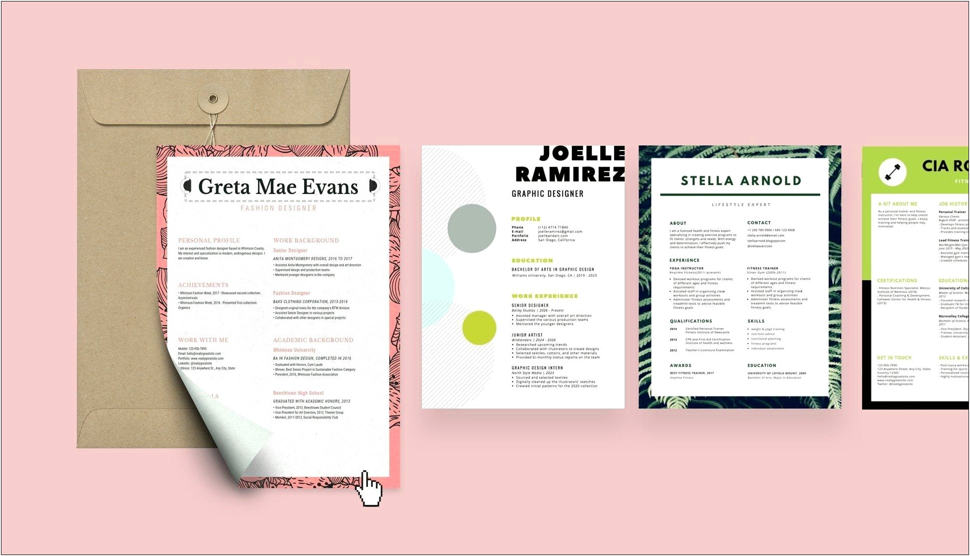 Best Creative Resume Format For Freshers Free