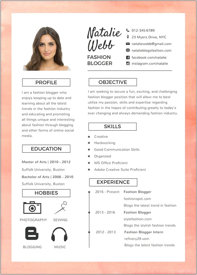 Best Fonts And Formats For Resume