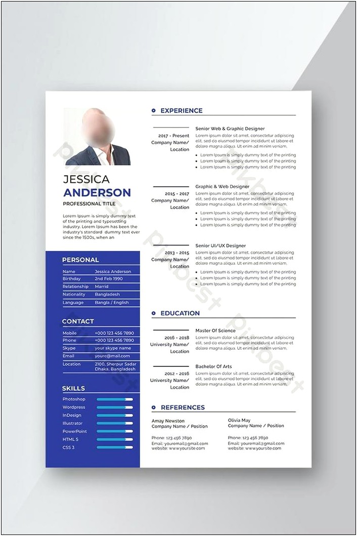 Best Free Professional Word Resume Template