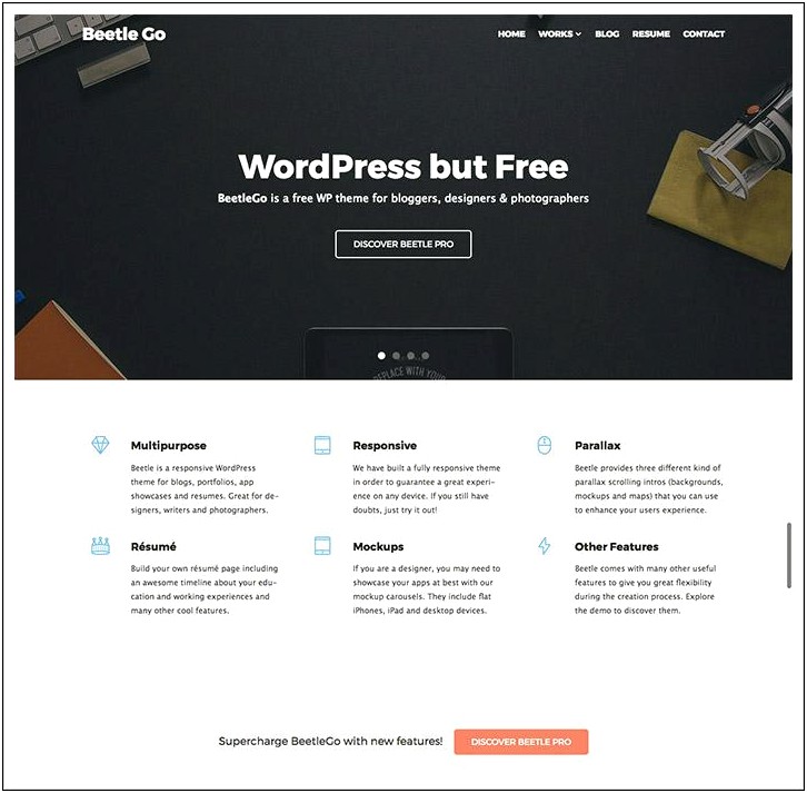 Best Free Wordpress Theme For Resume