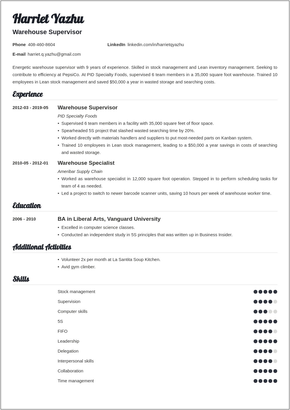 Best Layout For Resume Business Insider