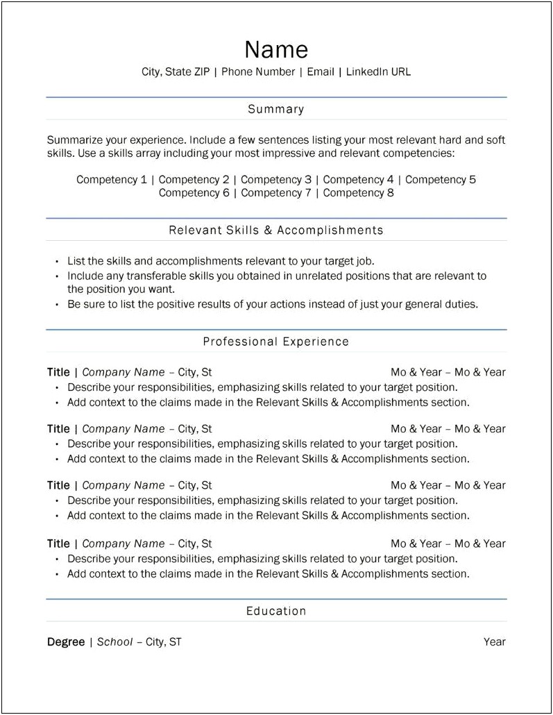 Best Phone Number Format For A Resume