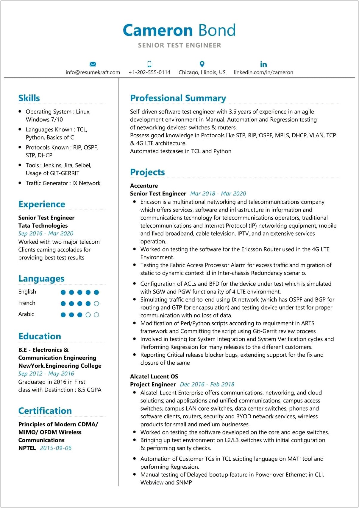 Best Resume Format Download For Engineers