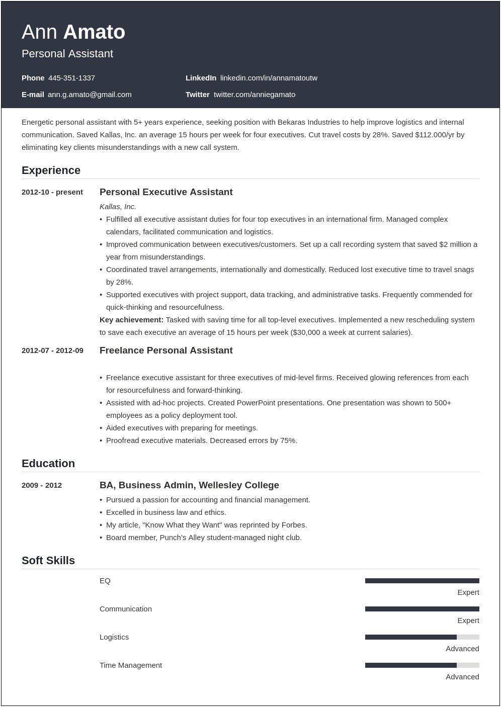 Best Resume Format For A Specific Job
