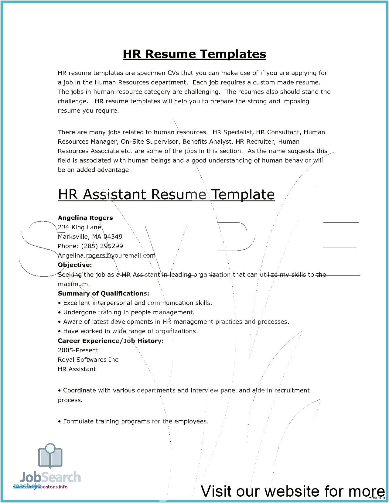 Best Resume Format For Alot Of Job History