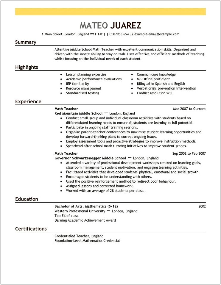Best Resume Format For Applying Job