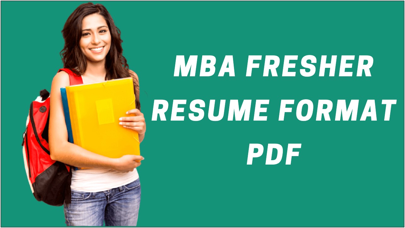 Best Resume Format For Mba Finance Fresher