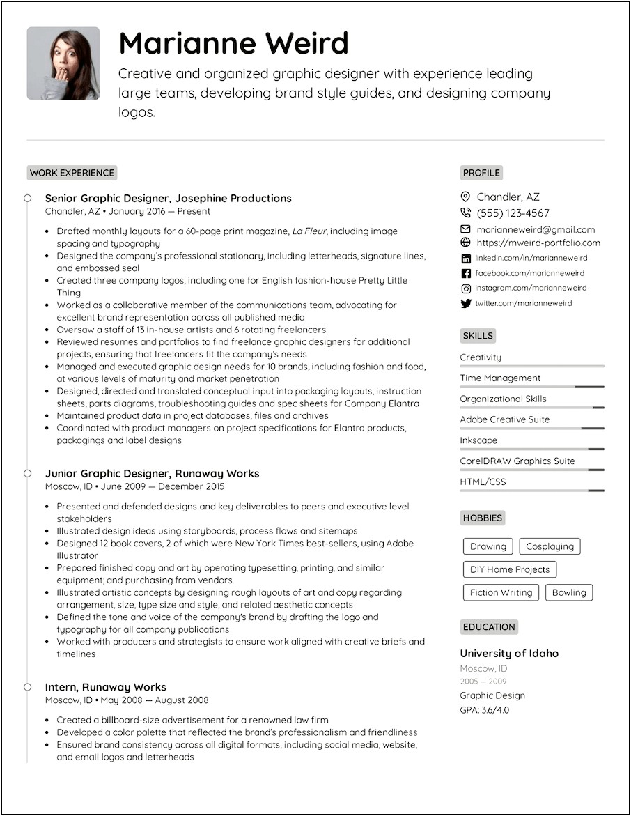 Best Resume Format Pdf For Students
