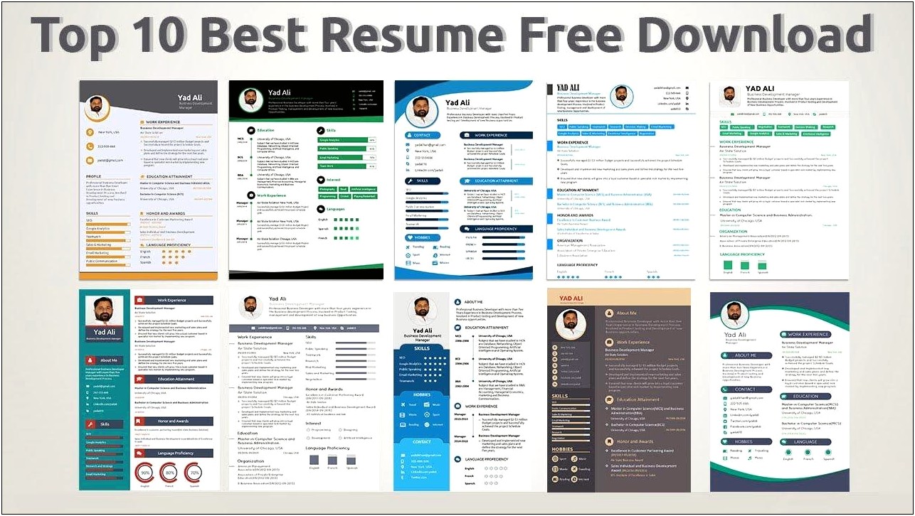 Best Resume Formats 2019 It Free
