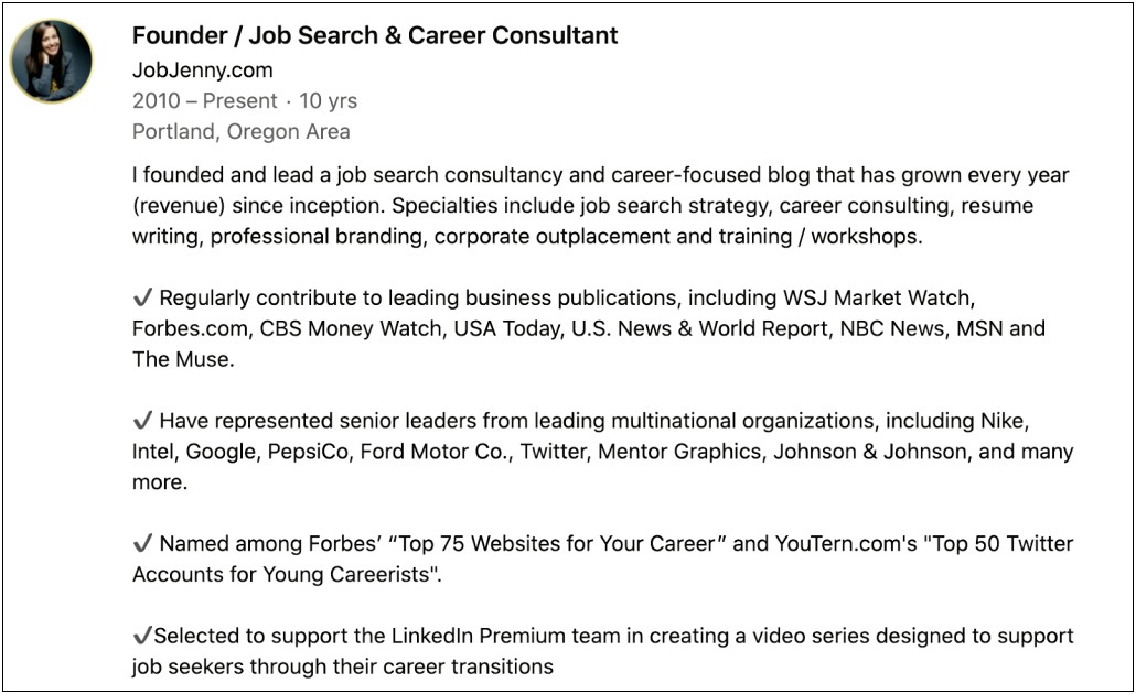 Best Resume I Have Ever Seen Linkedin