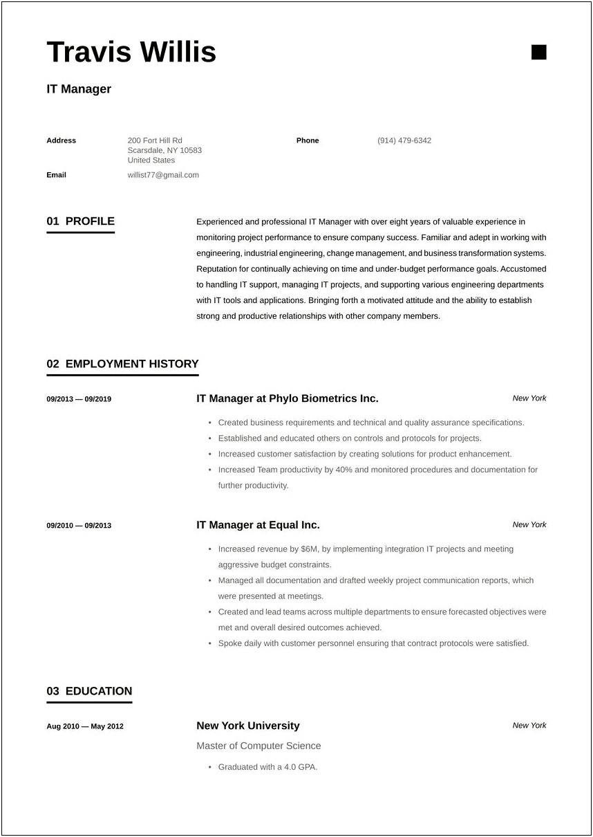 Best Resume Objectives For It Students