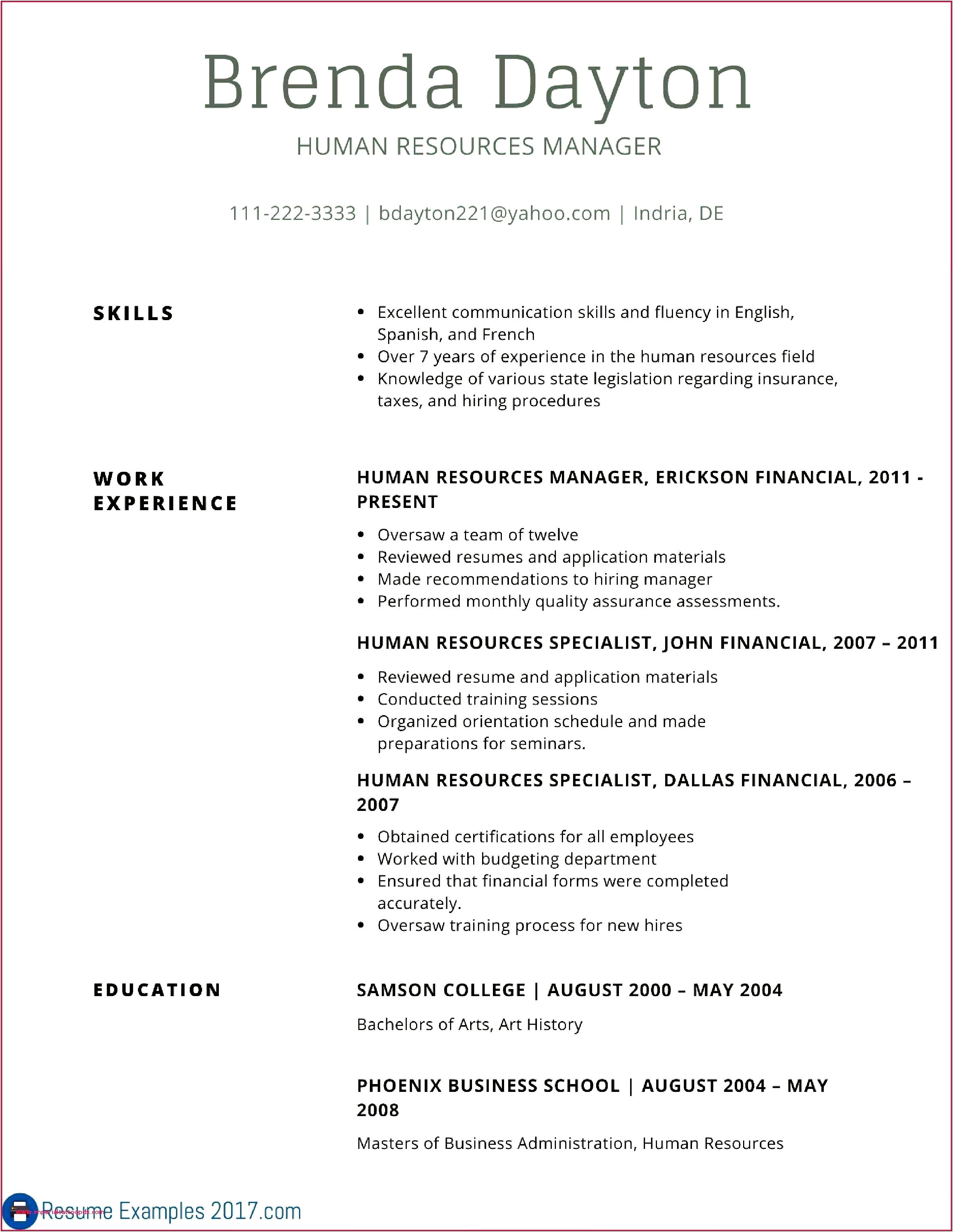 Best Resume Resume Examples For 2018