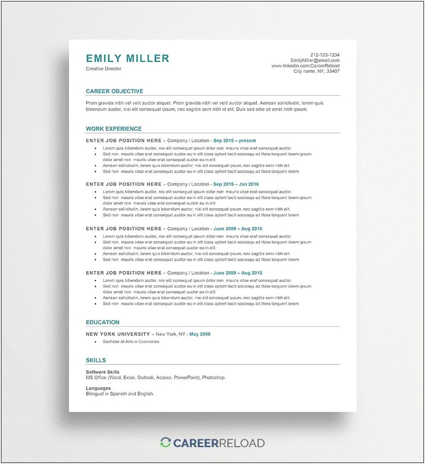 Best Resume Samples To Pass Ats