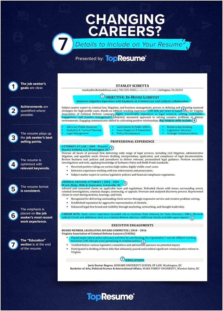Best Resume Tips For Going In House Law