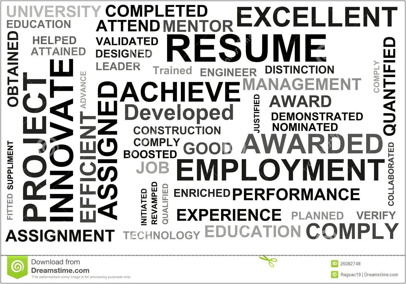 Best Resume Words For Collections Job