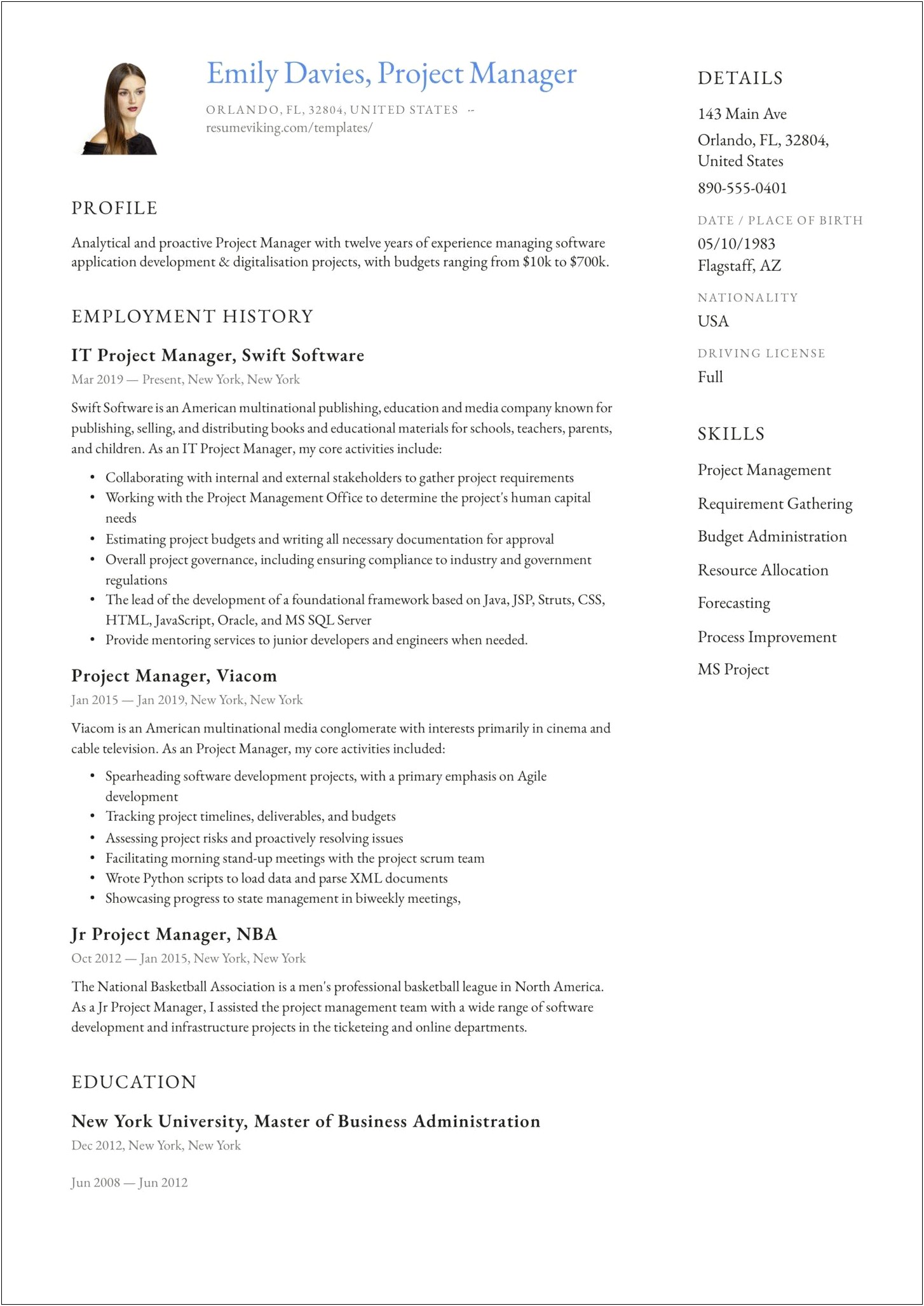 Best Resume Writing Services For Project Managers