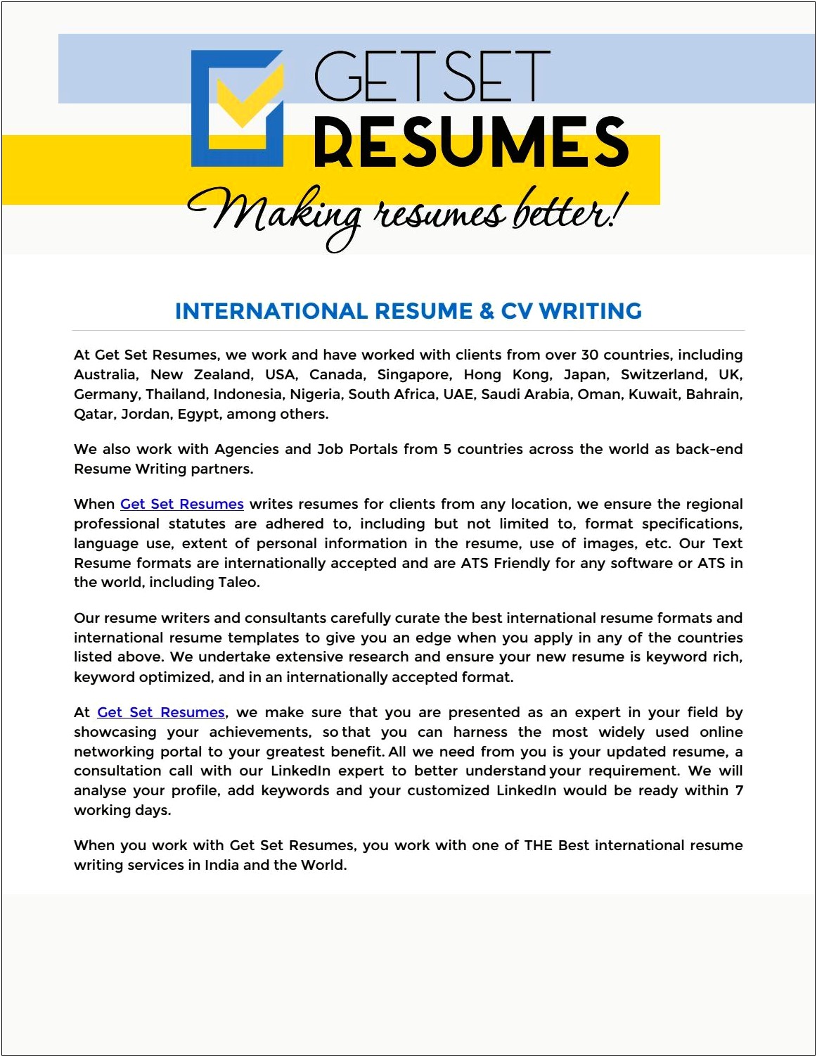 Best Resume Writing Services In The World