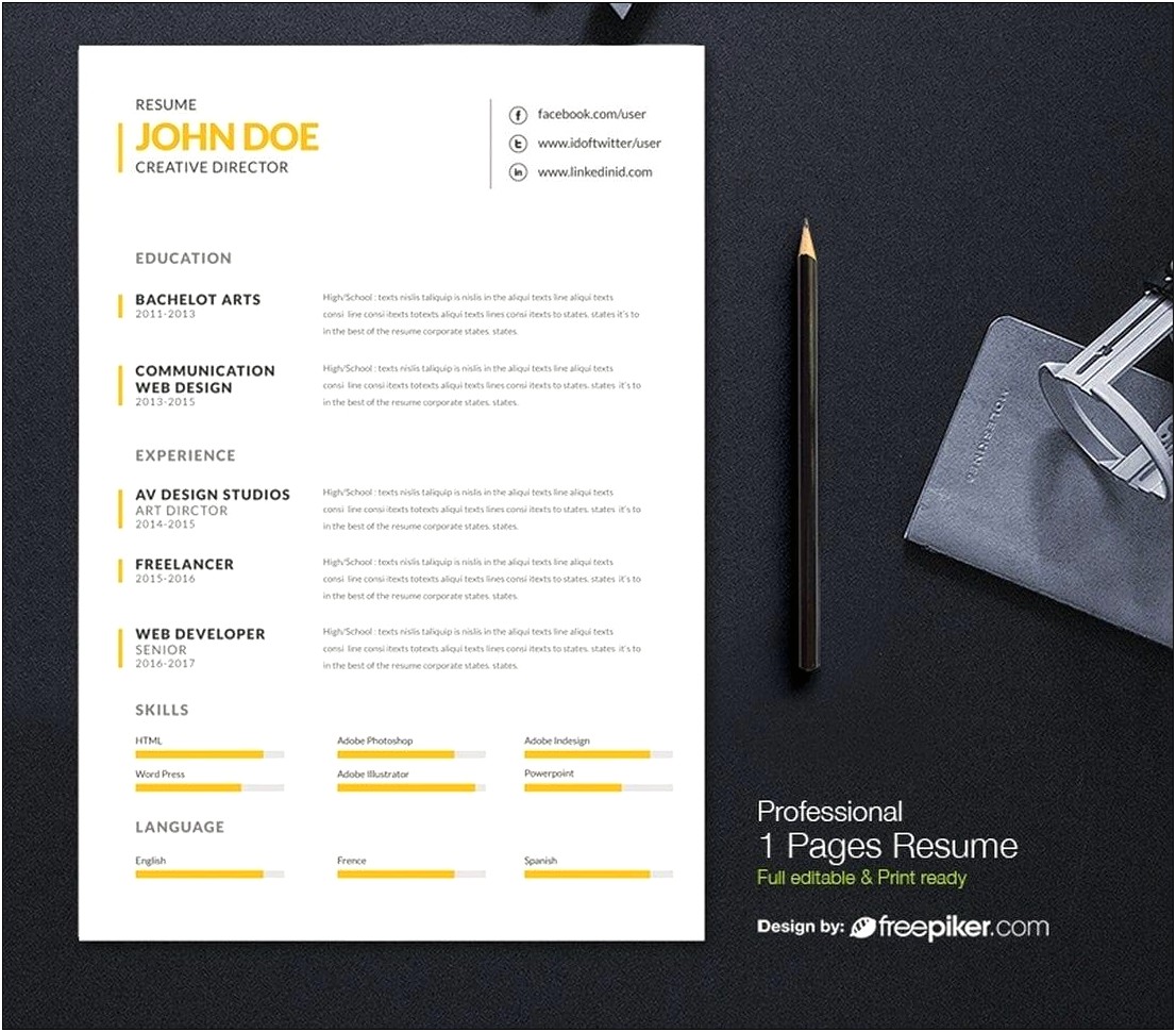 Best Resume Writings For Creative Director