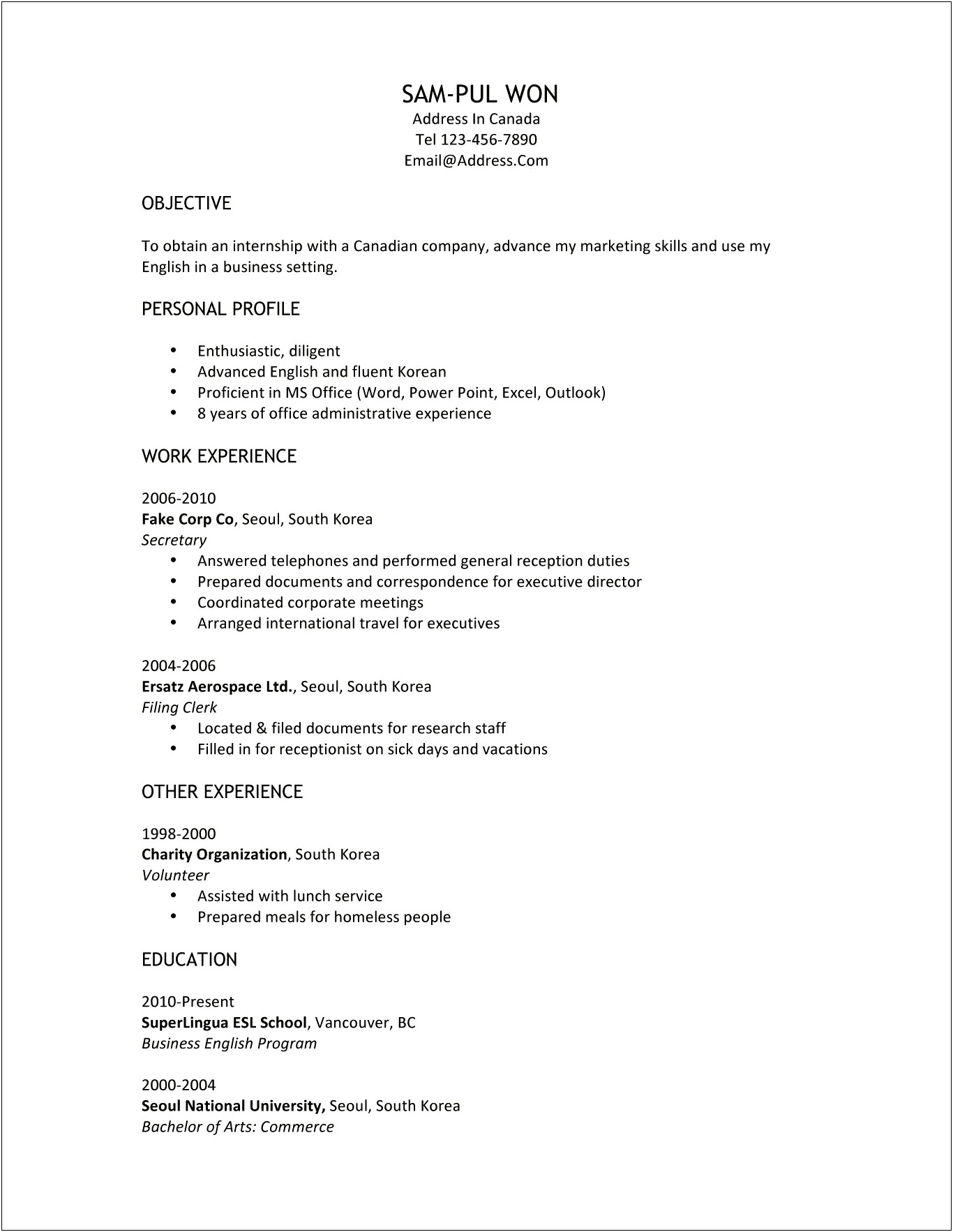 Best Wat To Make A Resume