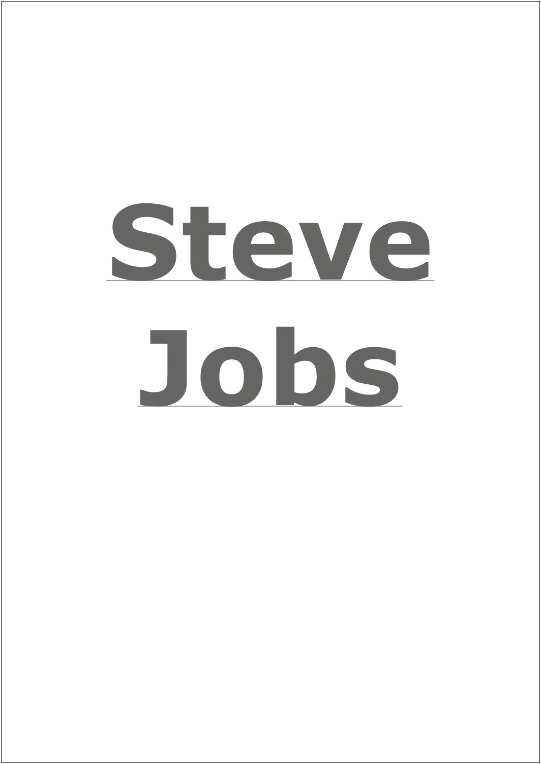 Biografia De Steve Jobs Resumen Por Capitulos
