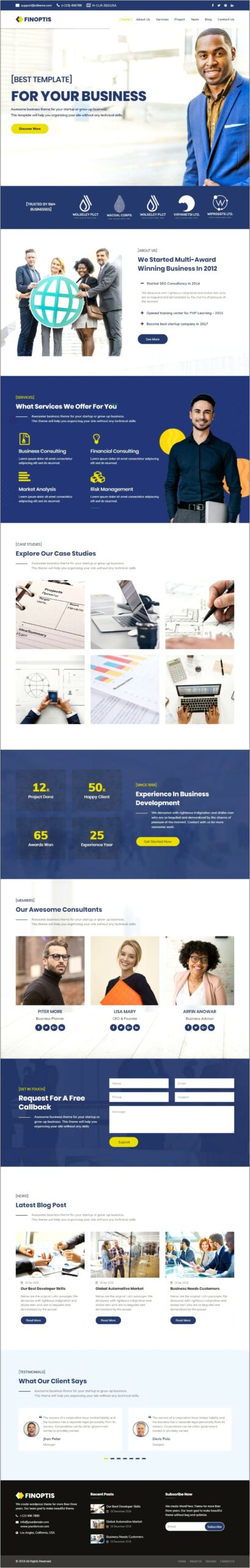 Bizipress Finance Consulting Business Html Template Download