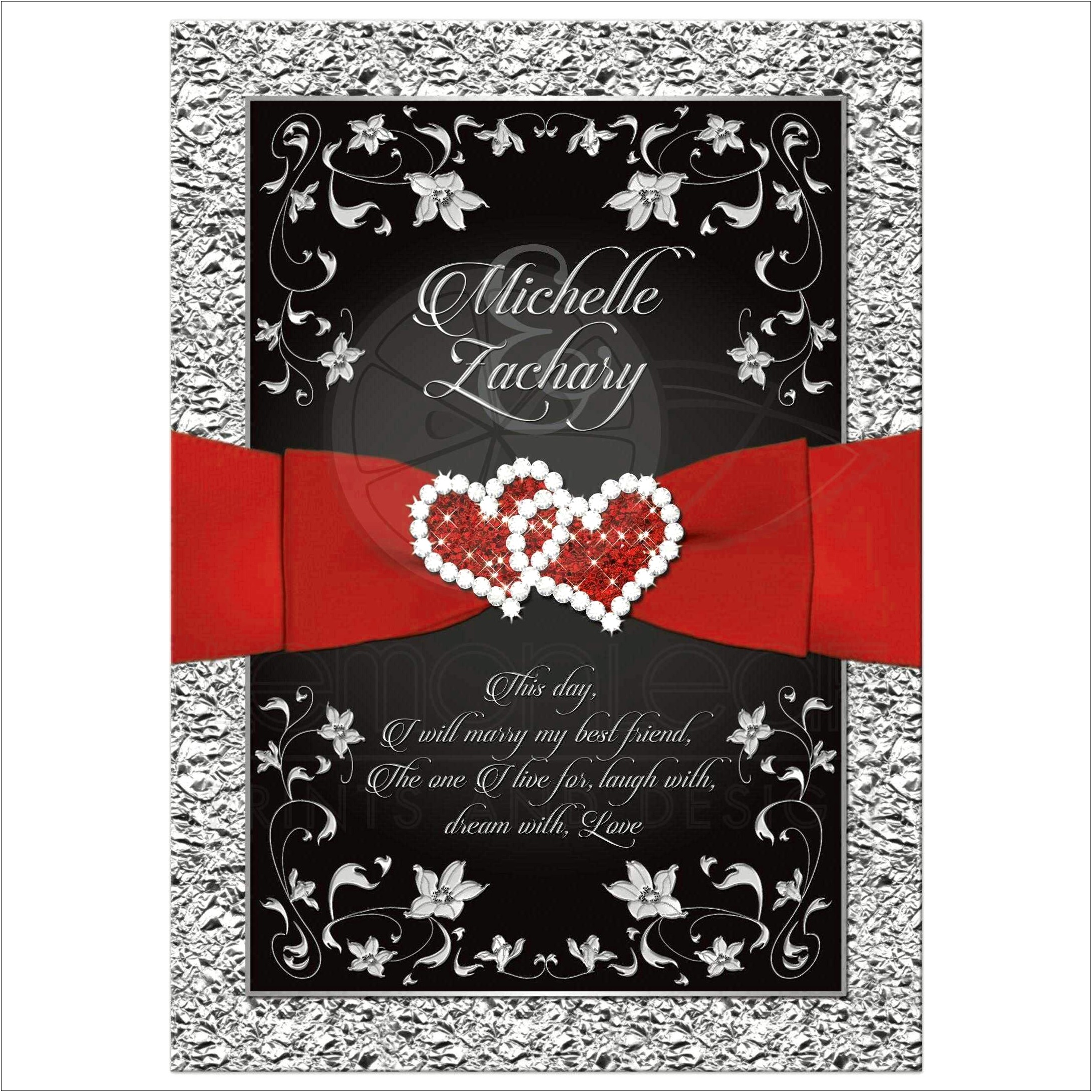 Black And Red Themed Wedding Invitations