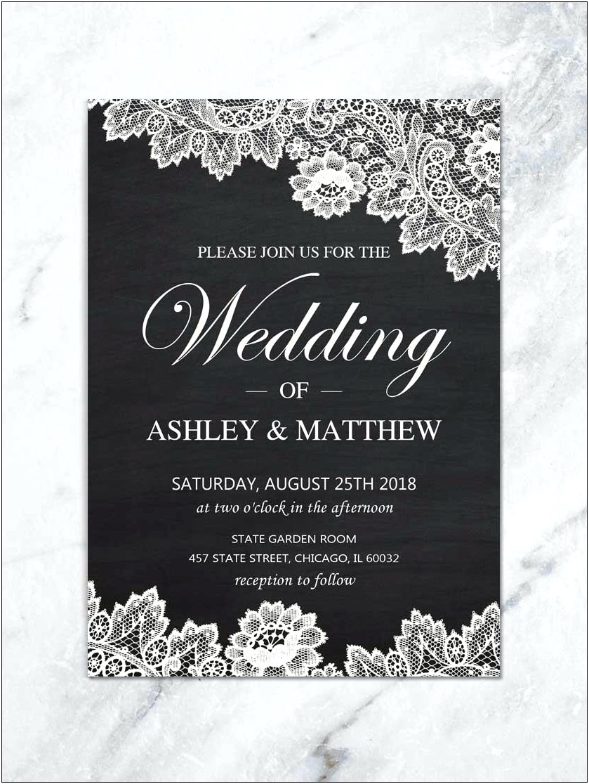 Black And White Wedding Invitation Images