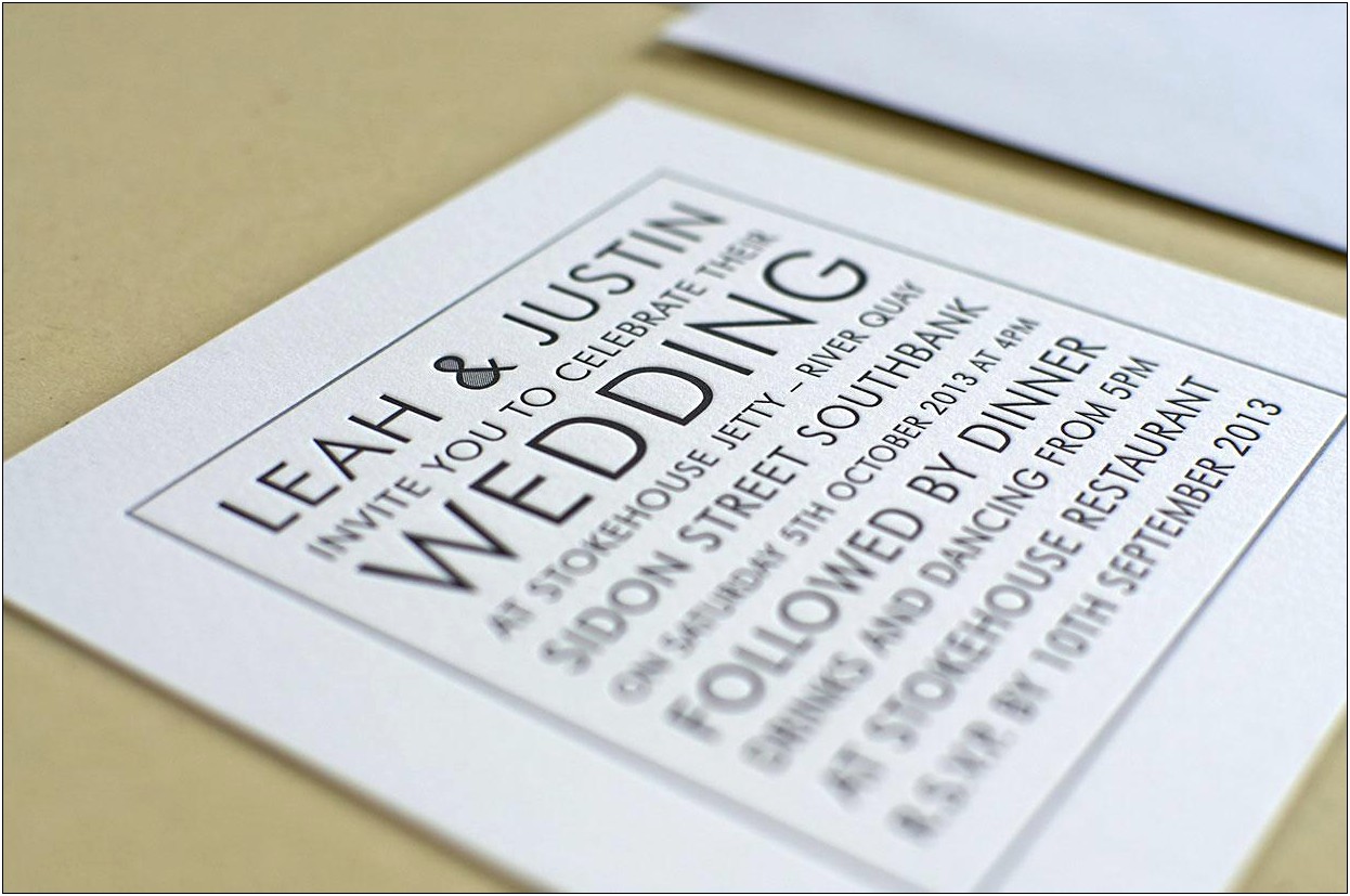 Black And White Wedding Invite Pictures