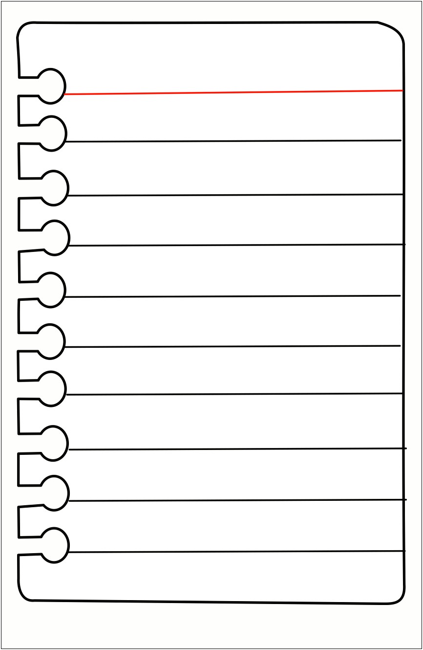 Black Lined Paper Template To Download