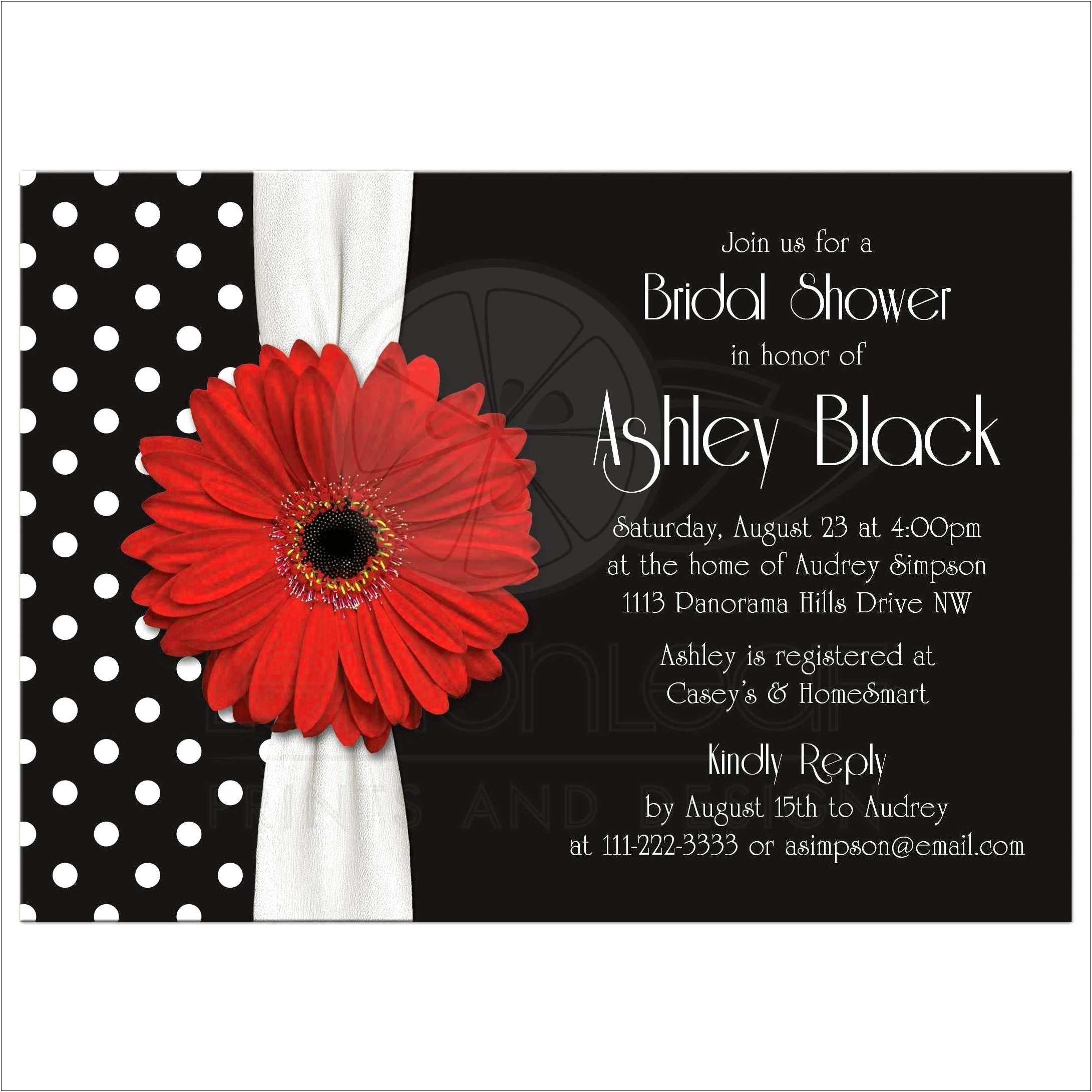 Black White And Red Wedding Invitation Ideas
