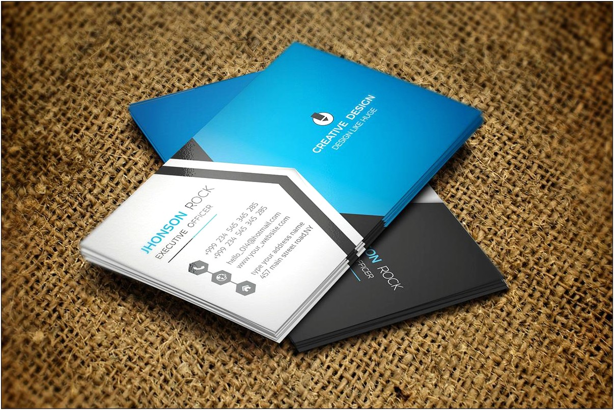 Blank Business Card Template Download Photoshop