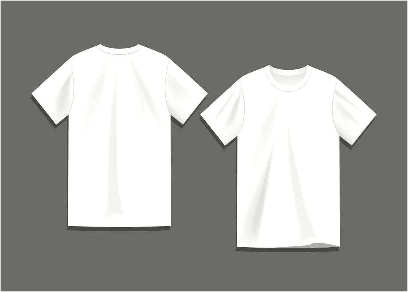 Blank T Shirt Template Ai File Download