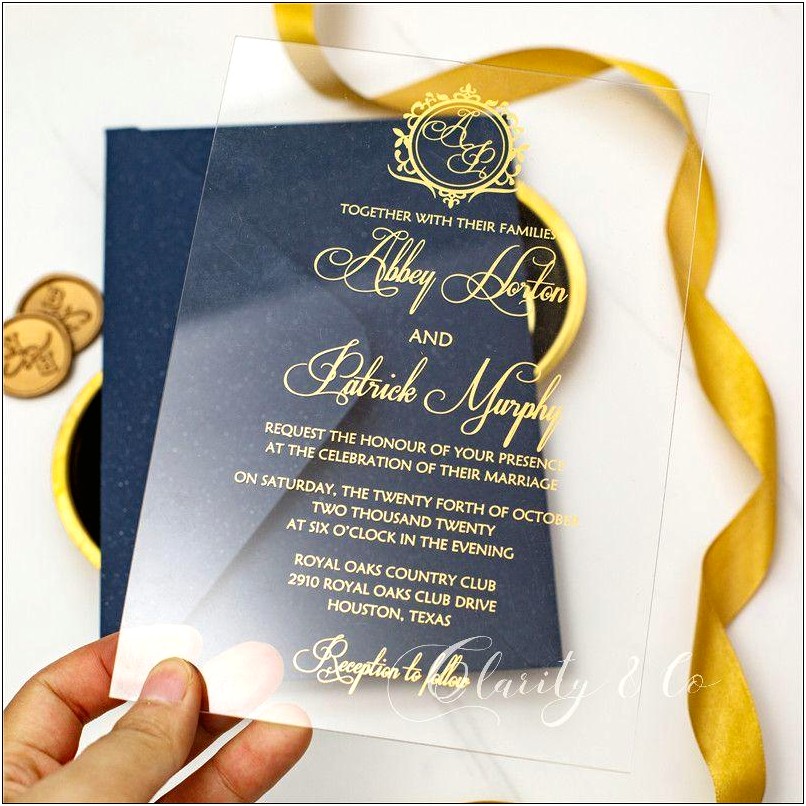 Blue And Yellow Wedding Invitations Cheap