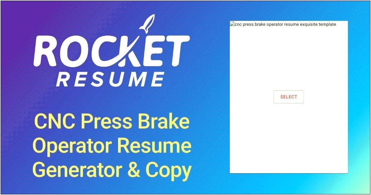 Brake Press Operator Summary For Resume