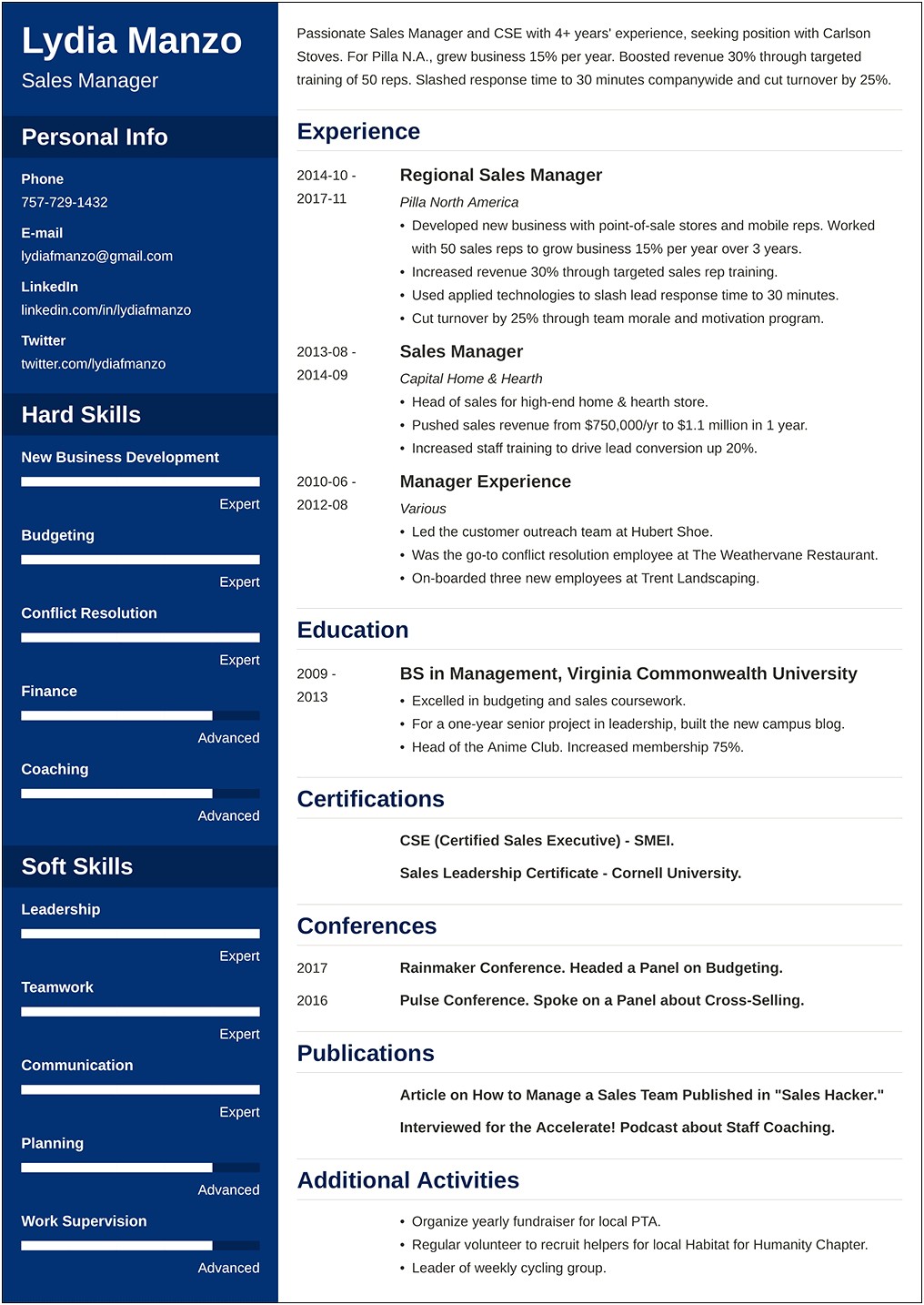 Business Director Of Operations Senior Living Resume Examples