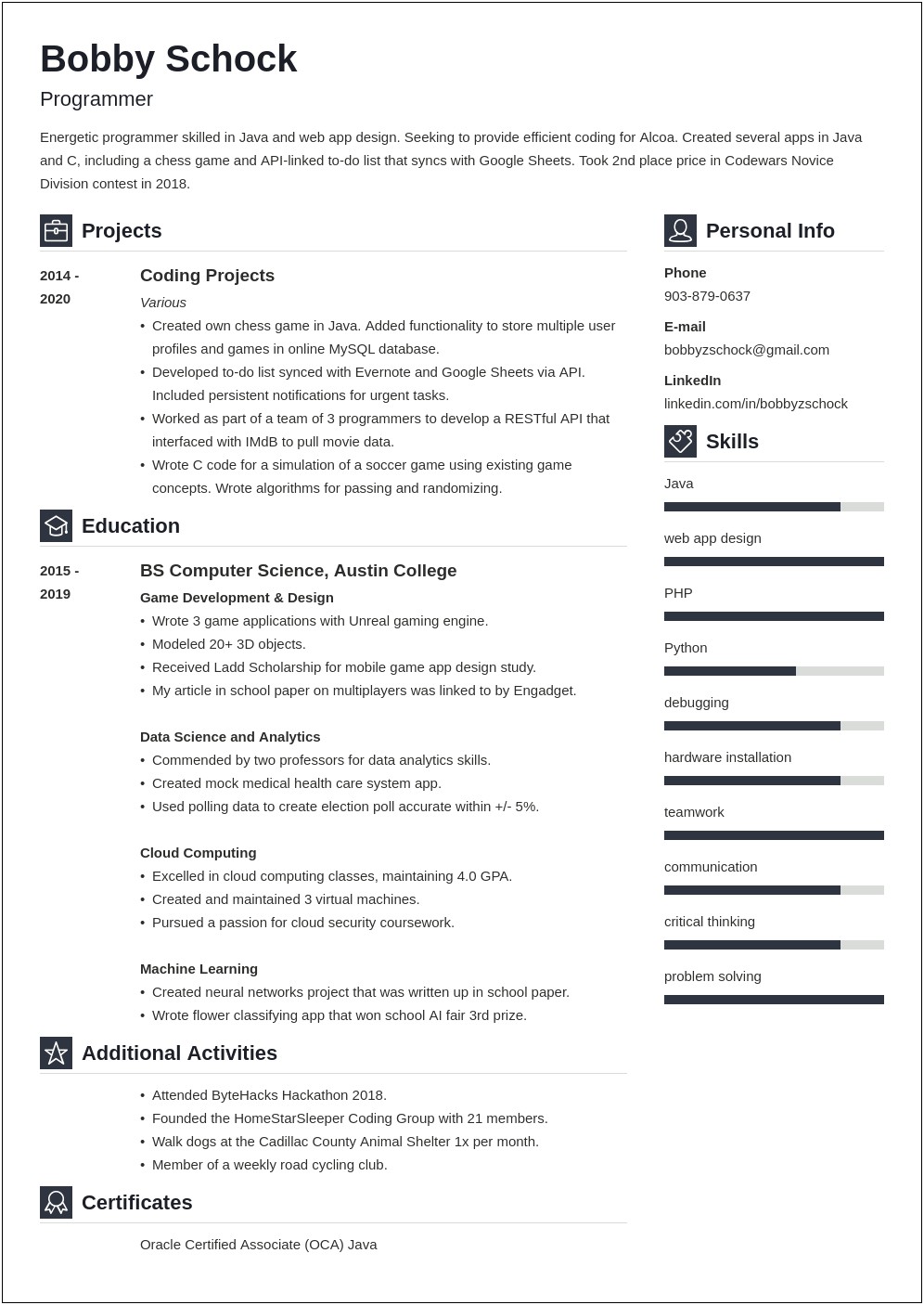 Business Insider Resume With No Experience